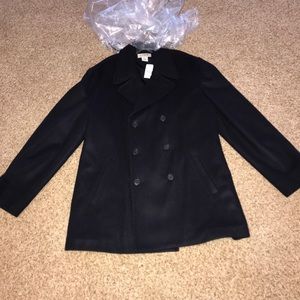 NWT - J Crew Factory Peacoat. Color - Navy